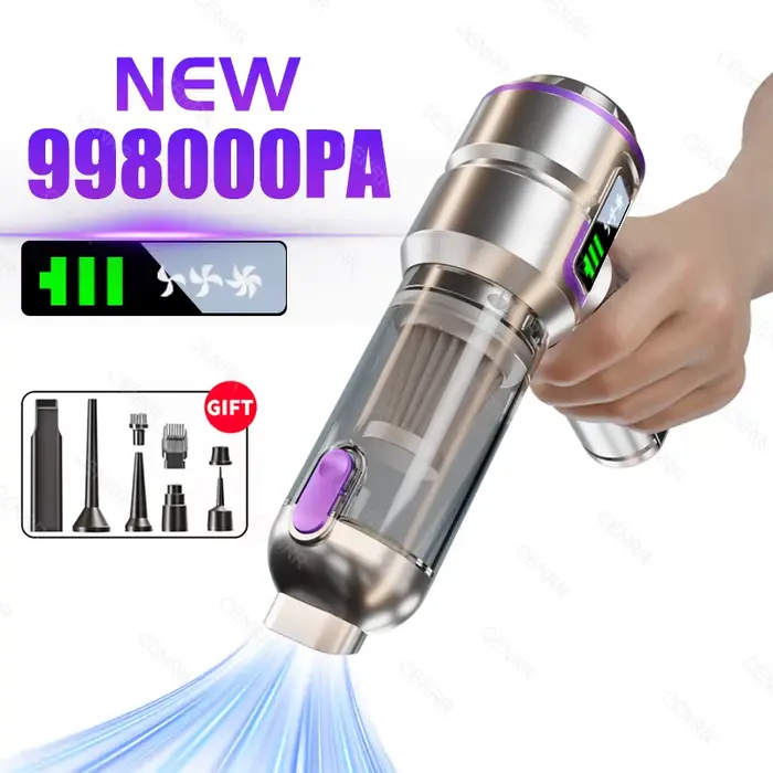 Mini aspirateur de voiture 998000PA sans fil puissant pour la maison souffleur à main nettoyeur