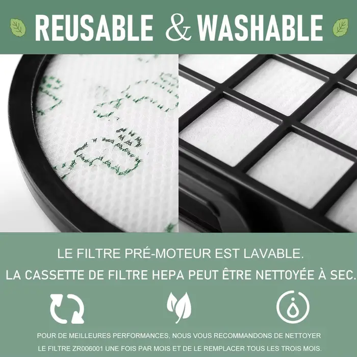 Filtre HEPA pour aspirateur Rowenta X-Trem Power Cyclonic/Silence Force RO69xx RO72XX RO7212EA RO6941EA RO6963EA