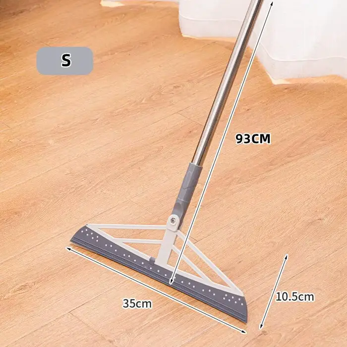 180 °   Balai magique rotatif en caoutchouc, vadrouille en Silicone, balai anti-poussière à main, ra