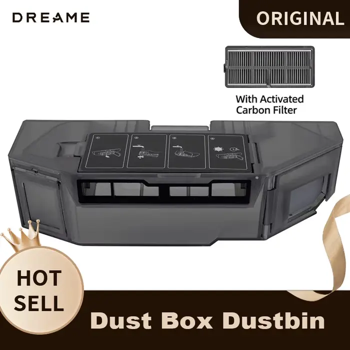 Boîte à poussière d'origine pour aspirateur robot Dreame X40 Ultra/L10s Pro Ultra Heat/X30 Ultra/ L1