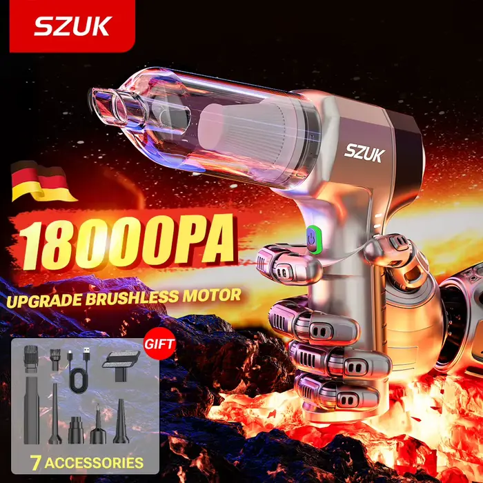 Aspirateur de voiture sans fil SZUK 18000PA