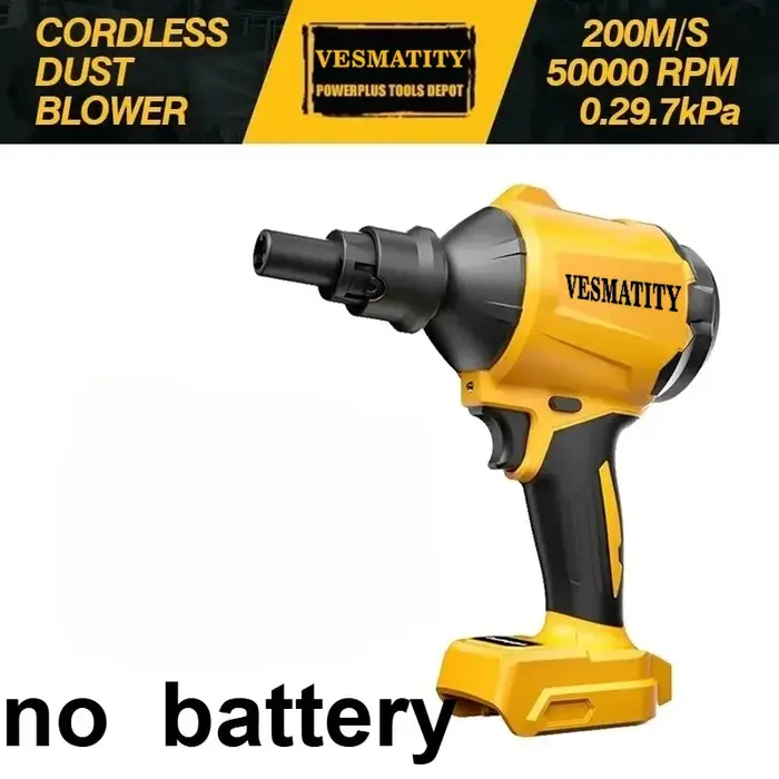 Pistolet souffleur d'air sans fil avec buse, machine à dépoussiérer multifonction, outil de gonflage pour batterie Dewalt