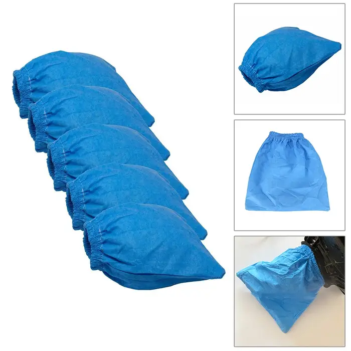 Sacs filtrants textiles lavables pour aspirateur sec et humide Parkside-PNTS 1200 1250 1300 A1 B2 C3, sacs collecteurs de poussière, 5 pièces