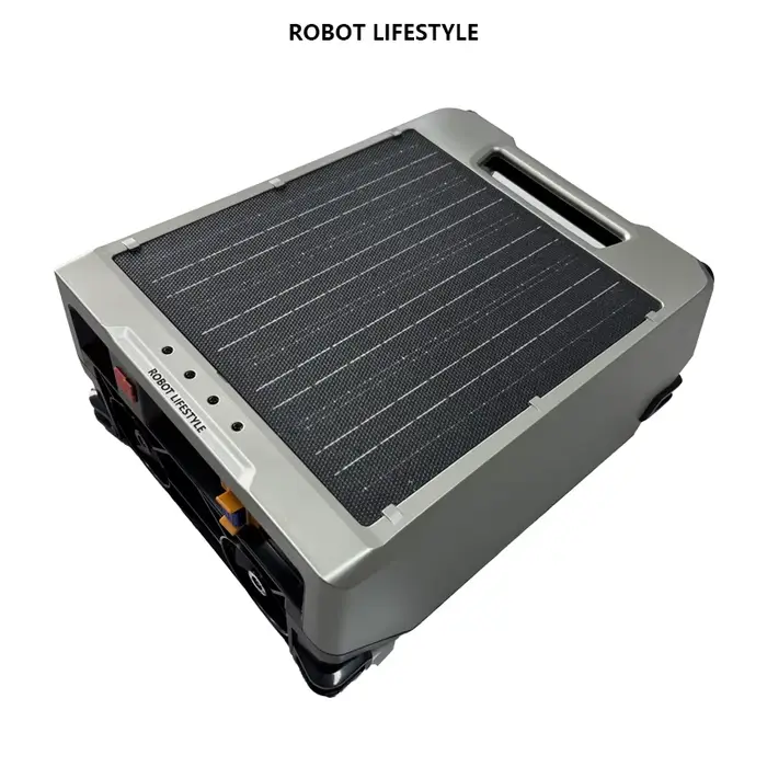 Robot nettoyeur de piscine solaire automatique, filtration fine 220μm, batterie 5200mAh, 20h d'auton