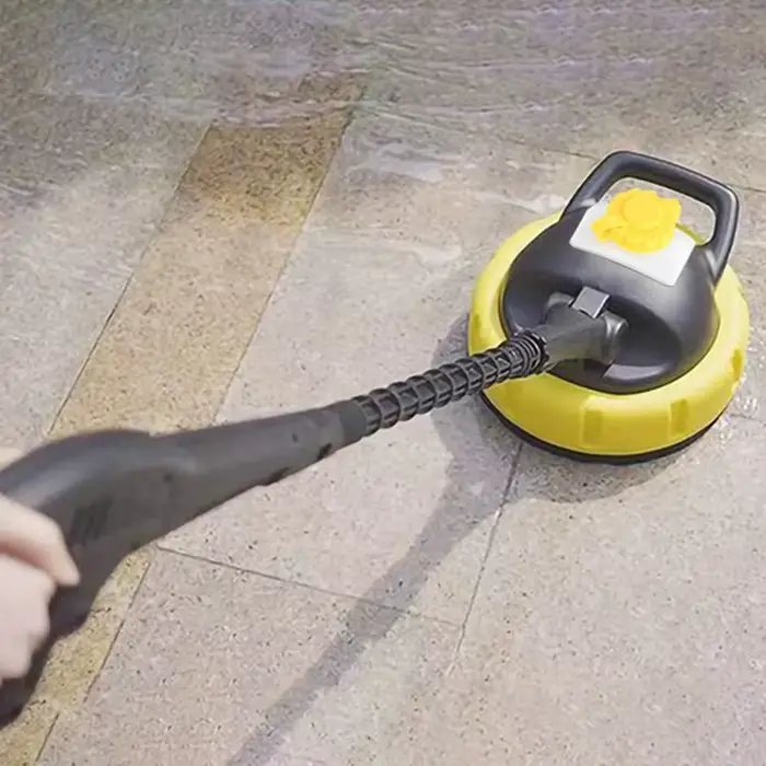 Brosse de nettoyage rotative à long manche pour nettoyeur haute pression