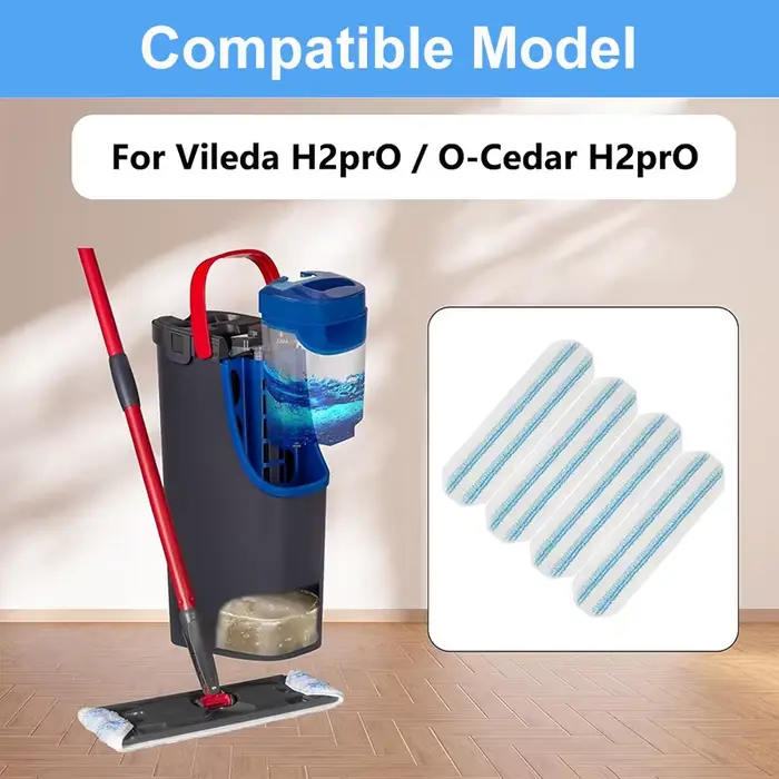 Tapis de vadrouille plat pour Vileda H2prO / o-cedar H2prO
