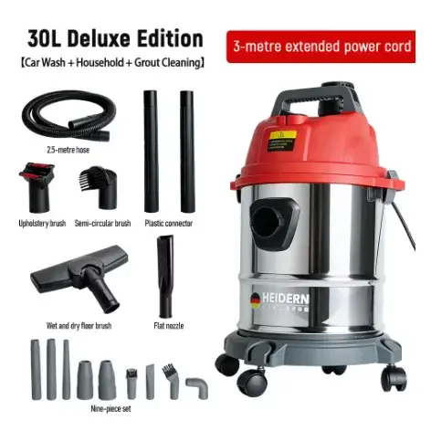 Aspirateur eau et poussière 30L/45L, aspirateur industriel haute puissance pour lavage de voitures,