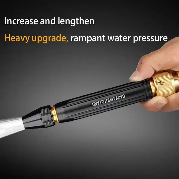 Pistolet à eau télescopique de jardin avec buse haute pression