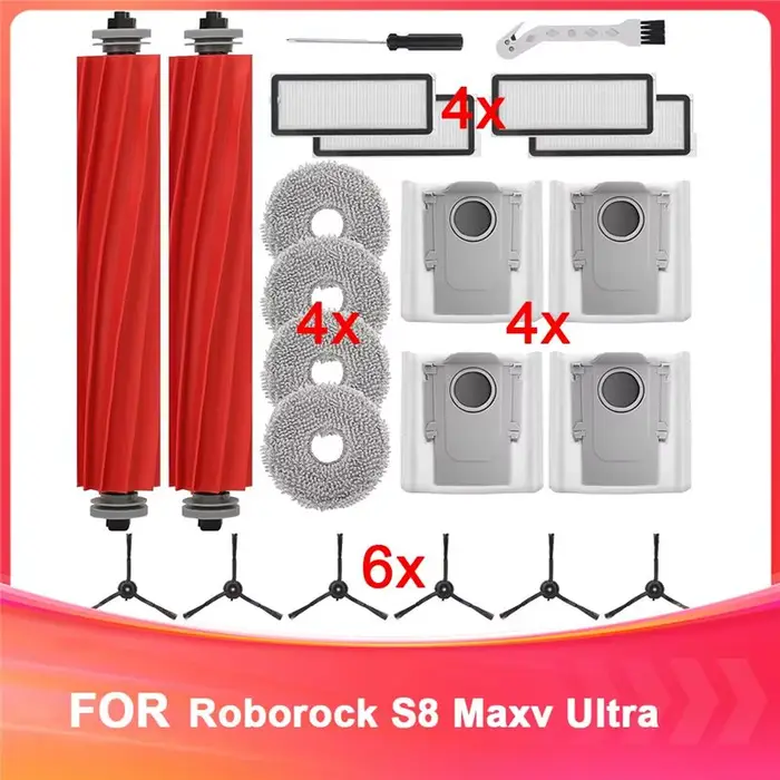 Accessoires A36T compatibles avec l'aspirateur Roborock Q Revo Rbot, brosses à rouleaux, filtres HEP