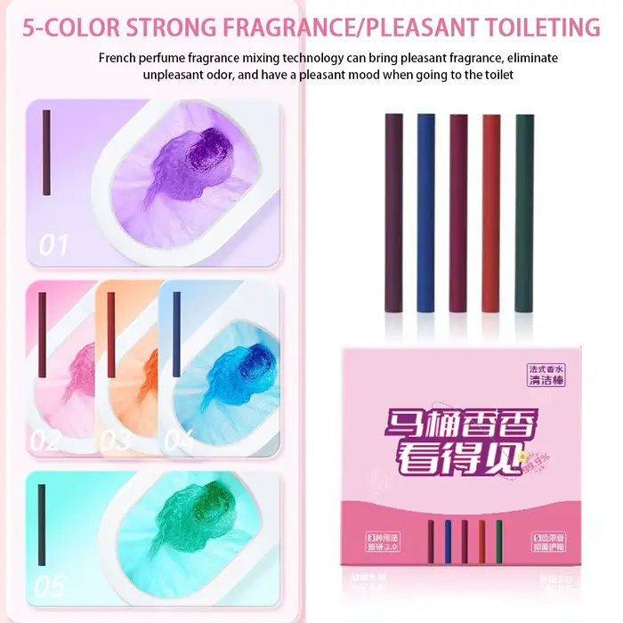 Nettoyant pour cuvette de toilette, bâton de Perfumes, bâtons de nettoyage de toilettes concentrés m