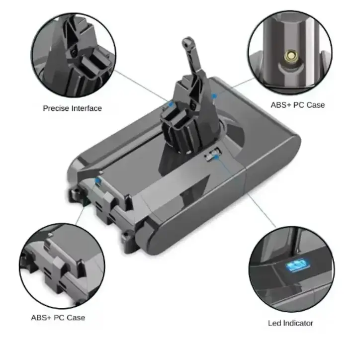 Batterie rechargeable pour aspirateur Dyson V6 V7 V8 V10 V11Series SV07 SV09 SV10 SV12 DC62 Absolute Fluffy Animal Pro Bateria