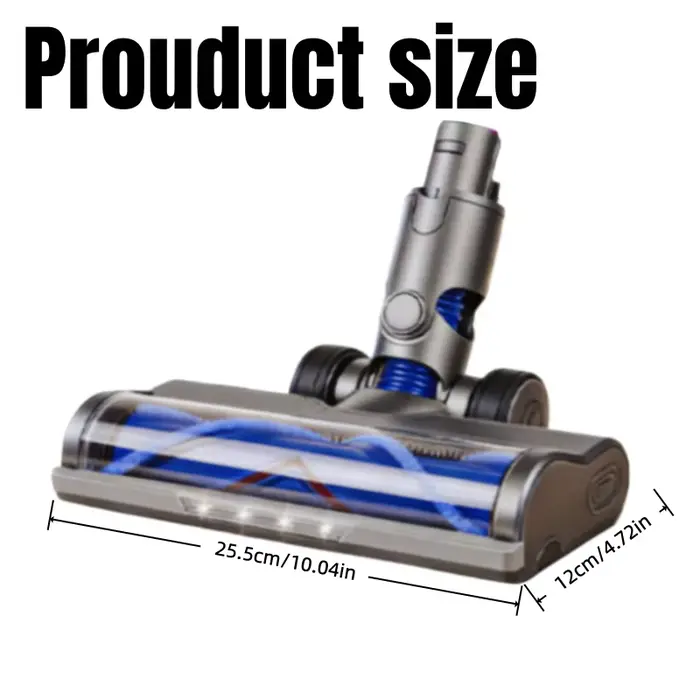 Brosse de sol à entraînement direct pour les modèles Dyson V6 DC58 DC59 DC61 DC62 DC72 DC74. Pièce de rechange pour aspirateur avec éclairage LED pour le nettoyage