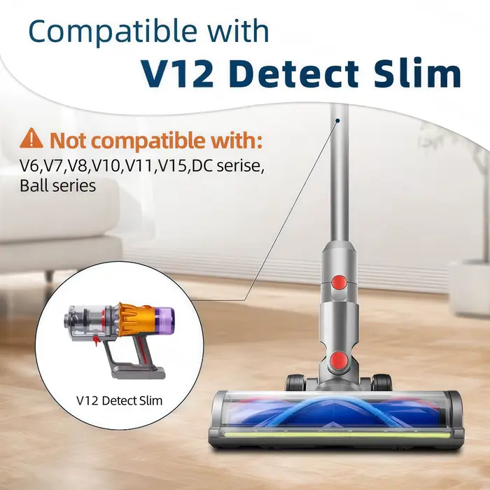 Tête de brosse à rouleau à entraînement direct V12 Detect Slim SV18 SV30 pour aspirateur Dyson V12