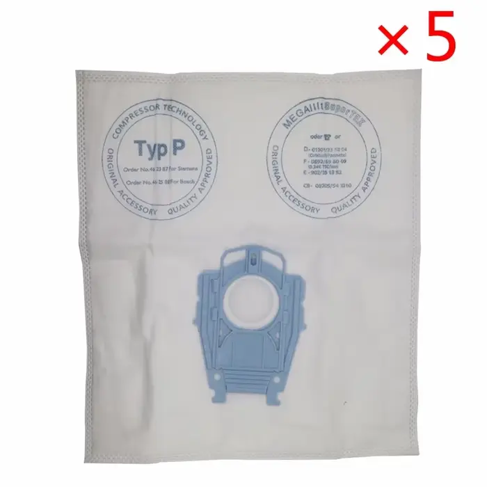 Sac à poussière pour aspirateur Bosch authentique, 5 pièces, sacs à poussière Hoover de Type P 46826
