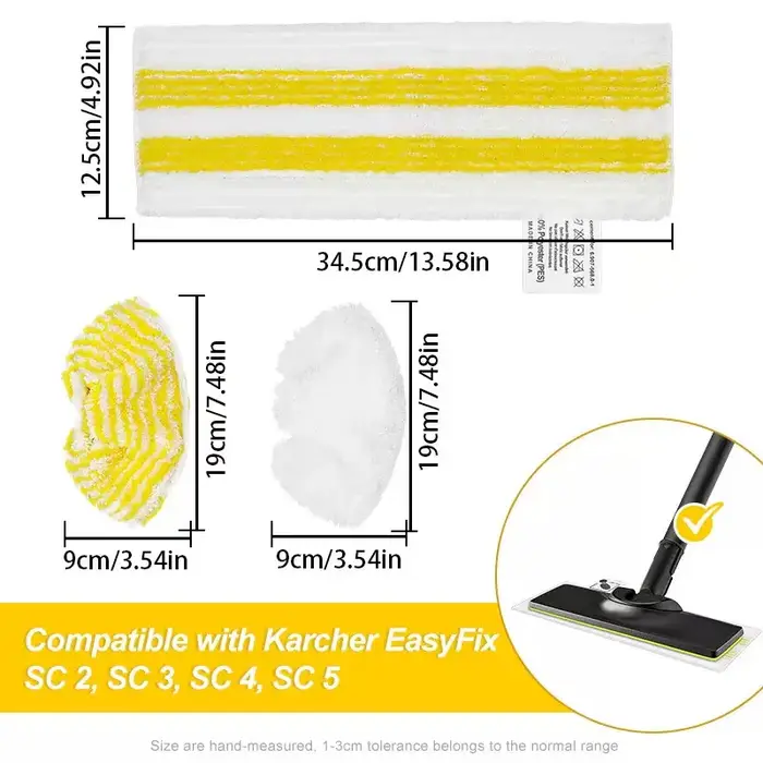 Nouveaux chiffons de vadrouille pour aspirateur à main Karcher Easyfix SC2 SC3 SC4 SC5