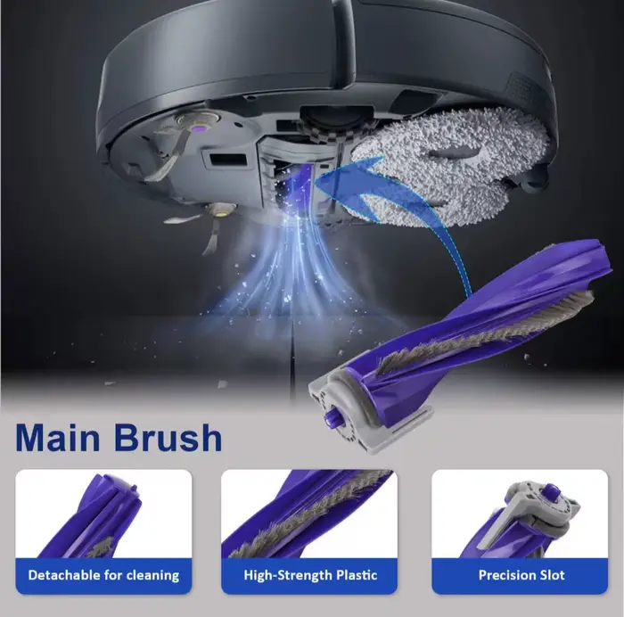 Pièces détachées pour aspirateur robot Narwal Freo X Ultra / J4 / J4 Lite : brosses latérales principales