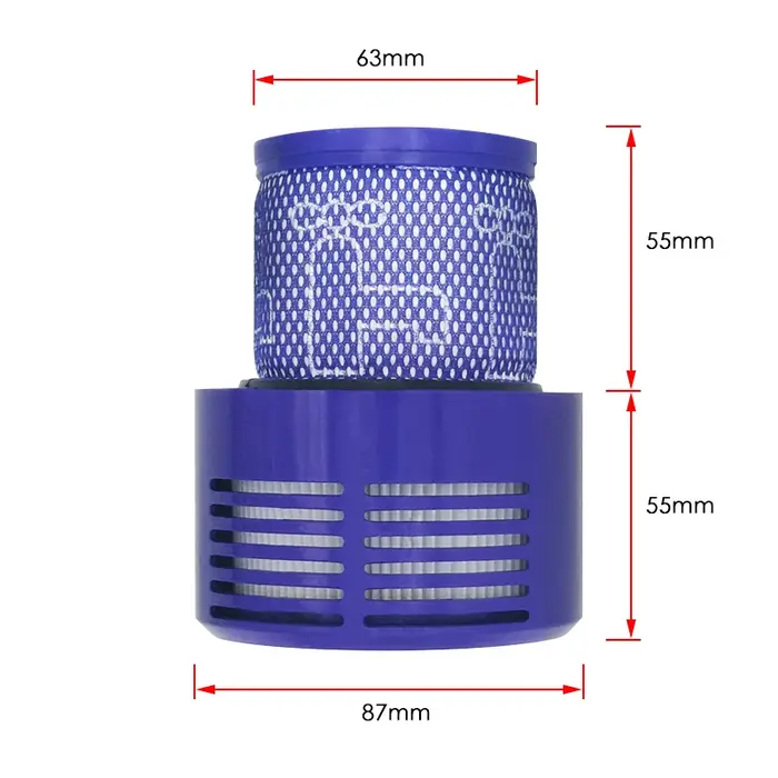 Grande unité de filtre lavable pour aspirateur sans fil Dyson V10 Sv12 Cyclone Animal Absolute Total Clean