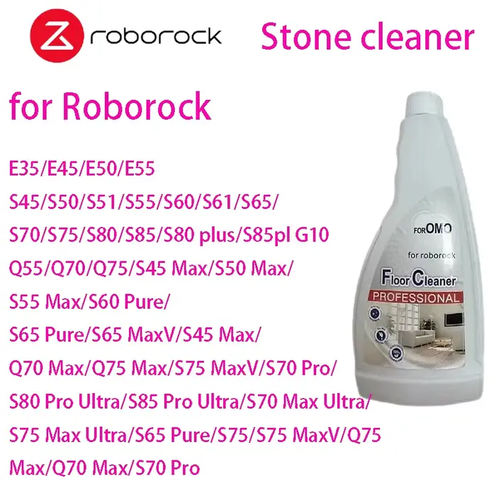 Solution de nettoyage de sol pour Robot Roborock et OMO, S8 Pro Ultra/S8/S8 +/Q5/Q7 Series/S7 Max Ul