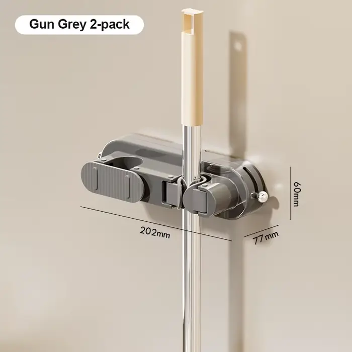 Support de balai pour vadrouille de salle de bain, ventouse Non perforée, support de rangement mural