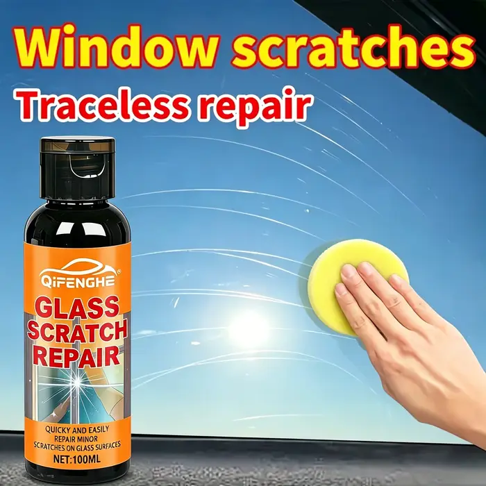 Éliminateur de rayures sur verre sans trace
