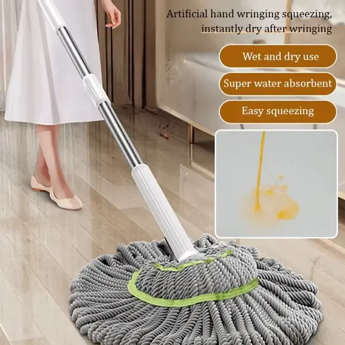 Vadrouille paresseuse à essorage automatique