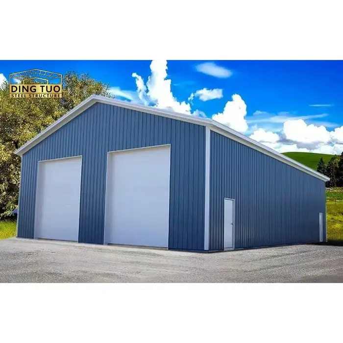 Garage en acier galvanisé avec revêtement antirouille, conception facile à assembler, pour le stationnement résidentiel et commercial