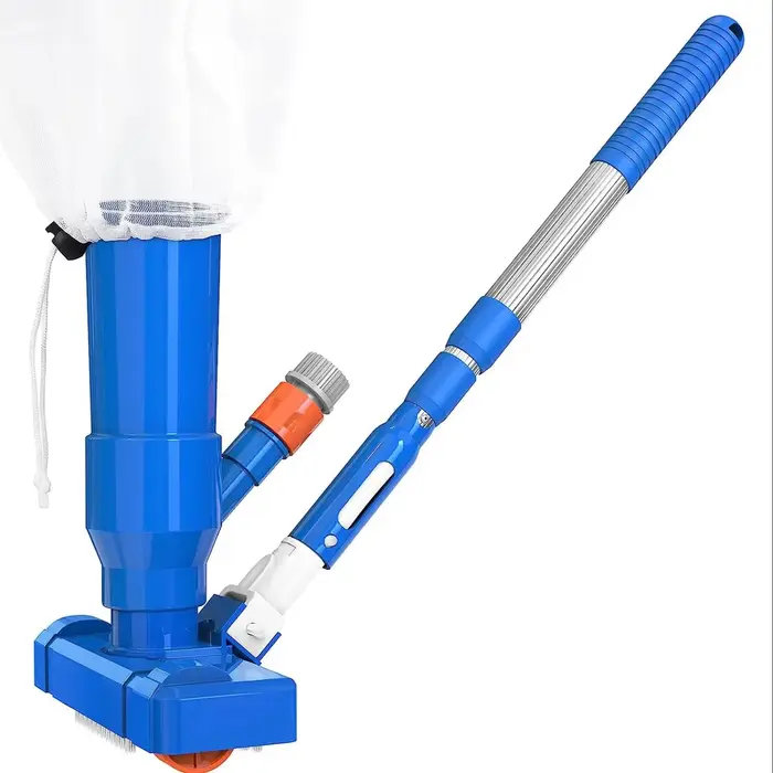 Aspirateur de piscine portable 40 pouces avec brosse pour le nettoyage des étangs et des spas