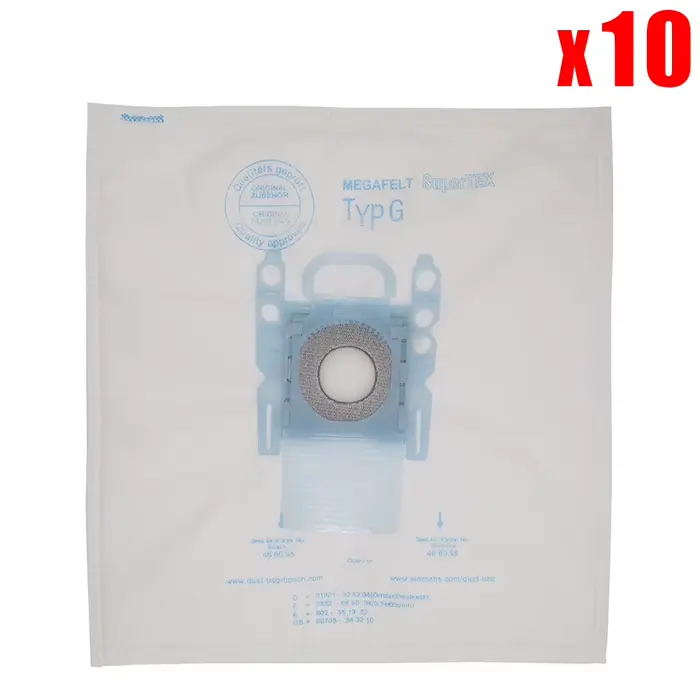 Sac à poussière de type G pour Bosch et Siemens, pièce en microcarence pour aspirateur Bosch, BSG7, 