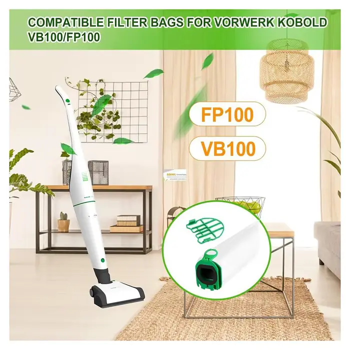 B59B-pour Vorwerk Kobemd Kobold VK100 VB100 VB 100 FP100 FP 100 sacs à poussière de remplacement-ensemble