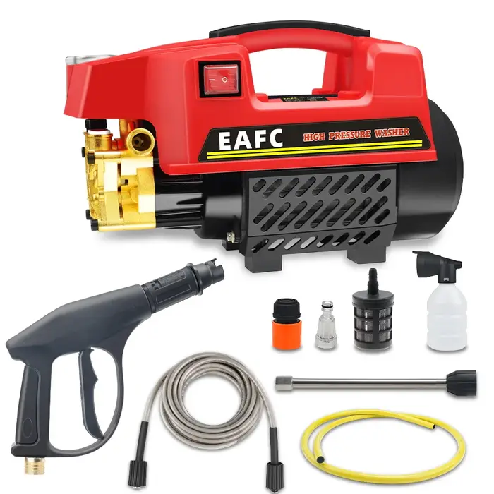 Nettoyeur haute pression EAFC 1000W 200BAR, nettoyeur domestique, machine à pression d'eau, pistolet