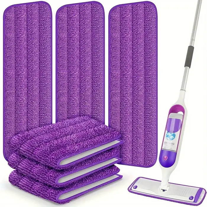 Balais magiques de balayeuse de nettoyage de sol avec des tampons en microfibre 360 ° Balai plat de vadrouille de