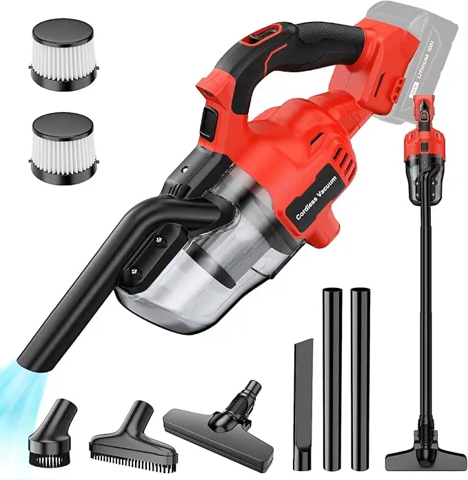 Aspirateur électrique 16KPA 6 en 1 sans fil, aspirateur à main pour la maison, outil de nettoyage de