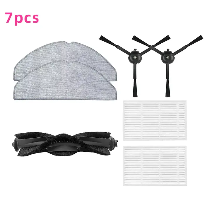 Brosse principale/brosse latérale/filtre HEPA/lingette de nettoyage compatible avec les robots aspirateurs Tapo RV30