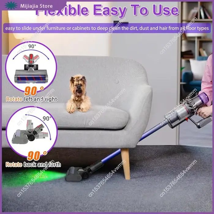 Tête de nettoyage à rouleau souple LED pour aspirateurs Dyson V11 V10 V8 V7 V15