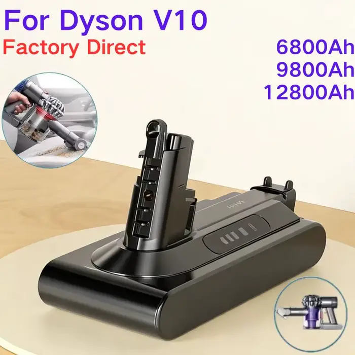 Ah For Dyson V10 Batterie de remplacement pour aspirateur