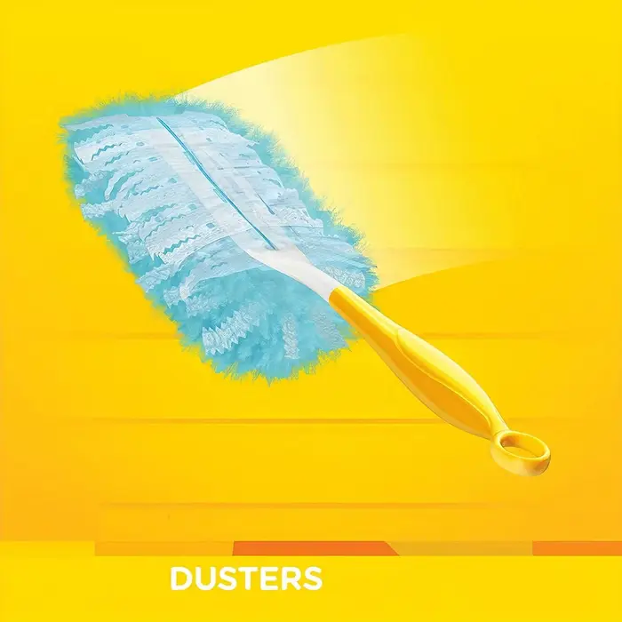 Un paquet de 10 accessoires dépoussiéreurs jetables, compatibles avec Swiffer.