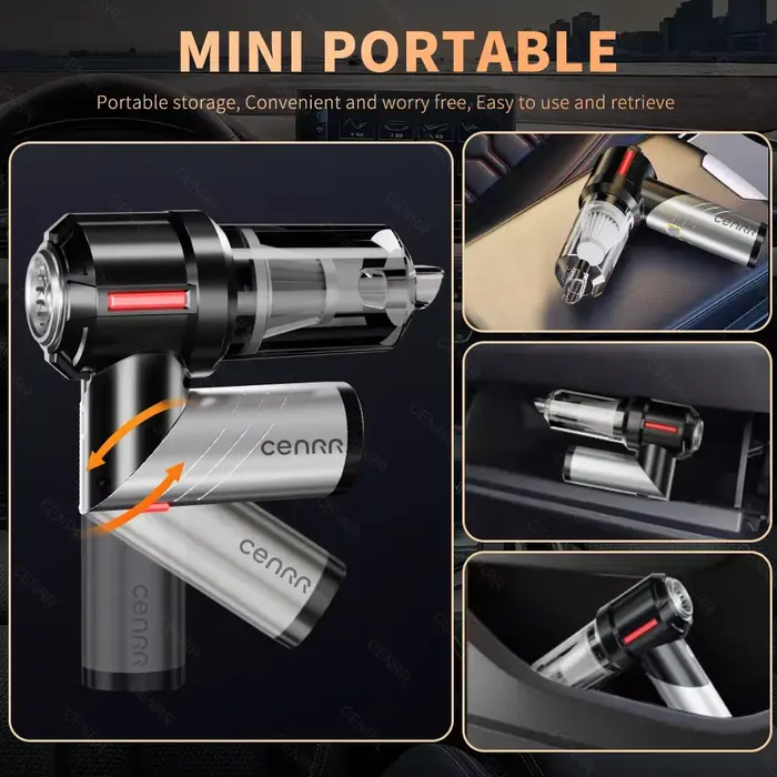 CENRR Aspirateur de voiture haute pression portable sans fil