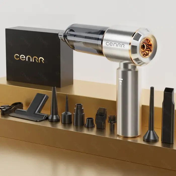CENRR 360000PA Aspirateur Puissant Mini Sans Fil Portable pour Voiture et Maison