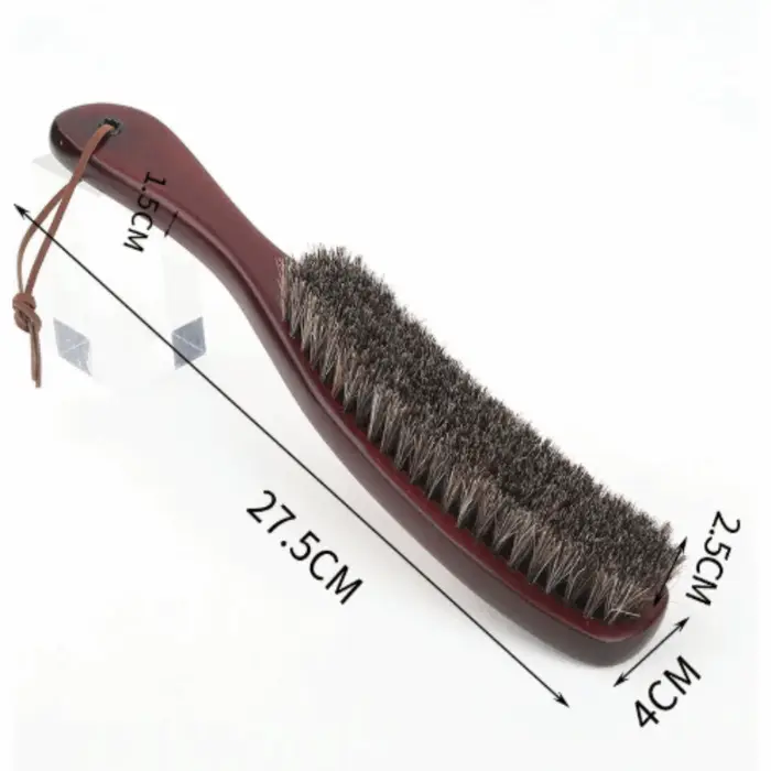 Brosse en crin de cheval en bois facile à utiliser