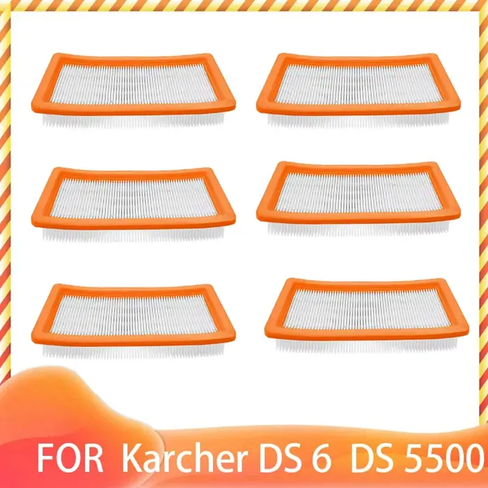 Compatible avec Kärcher DS 6 Premium/BR 45/22 C Bp Pack/DS 5600/Puzzi 30/4 E Filtre HEPA de rechange Protection du moteur Pièces pour aspirateur