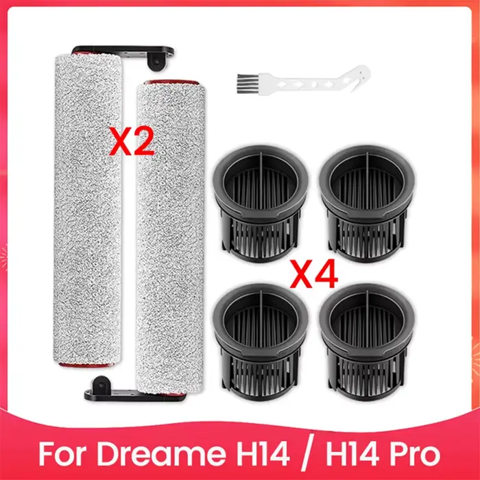 Kit de pièces de rechange pour aspirateur sans fil Dreame H14 / H14 Pro, brosse principale à rouleau