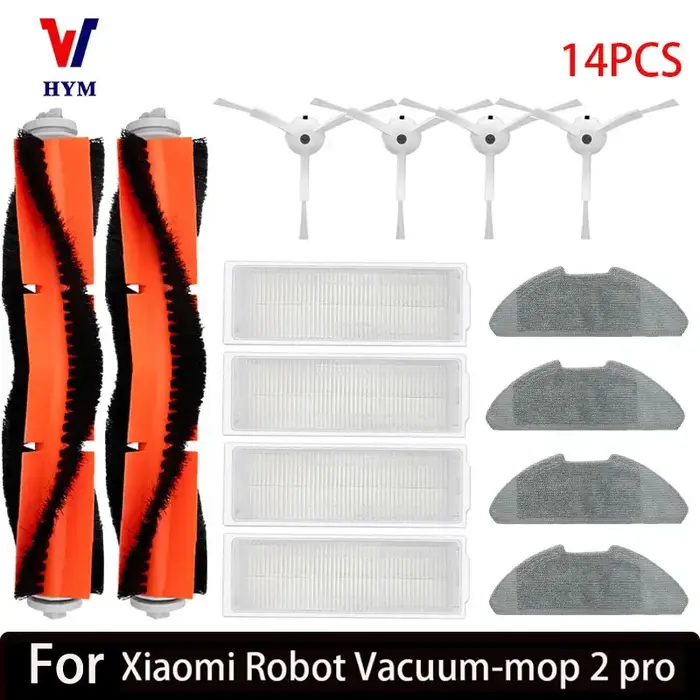 Pour Xiaomi Mi Robot aspirateur-vadrouille 2 Pro/Lite MJST1SHW MJSTL filtre Hepa vadrouille tissu brosse latérale principale Mijia aspirateur accessoires