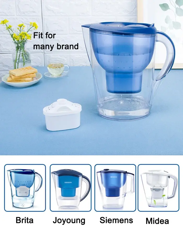 Pour Brita Maxtra 2 pièces/6 pièces cartouche de filtres à eau calcaire impuretés de chlore purifier bouilloire active filtre à eau au charbon