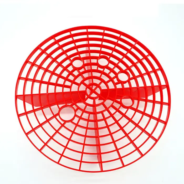 Seau de lavage en plastique anti-rayures de haute qualité, avec filet de protection pour lave-auto, 