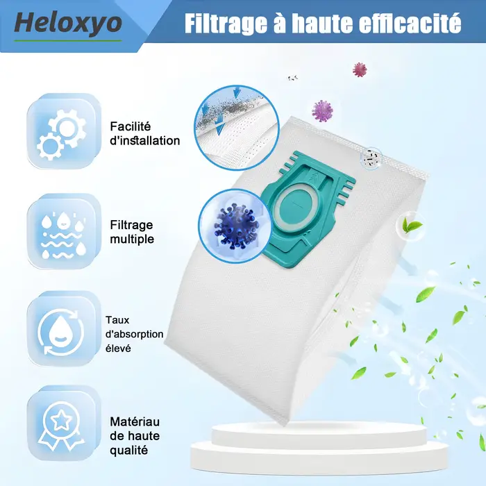 Sacs d'aspirateur HyClean Air TU
