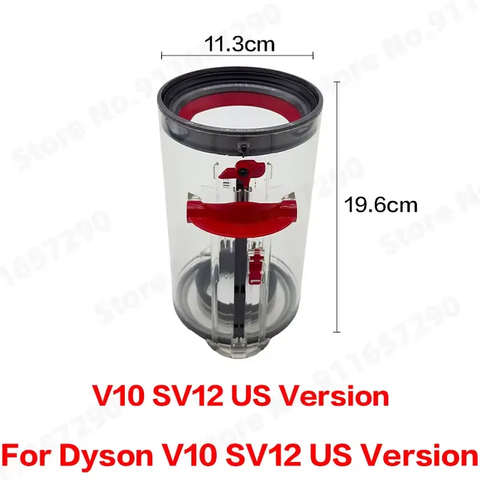 Pièces de rechange pour aspirateur Dyson, V10 SV12, cyclone, animal absolu, grand, long bac transpar