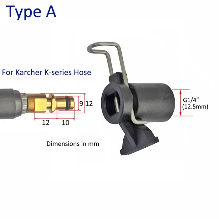 Convertisseur de connecteur de tuyau de nettoyeur haute pression pour Karcher Bosche AR Black Decker