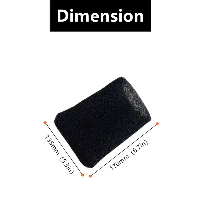 Filtre de support en mousse compatible avec aspirateur sec Parkside