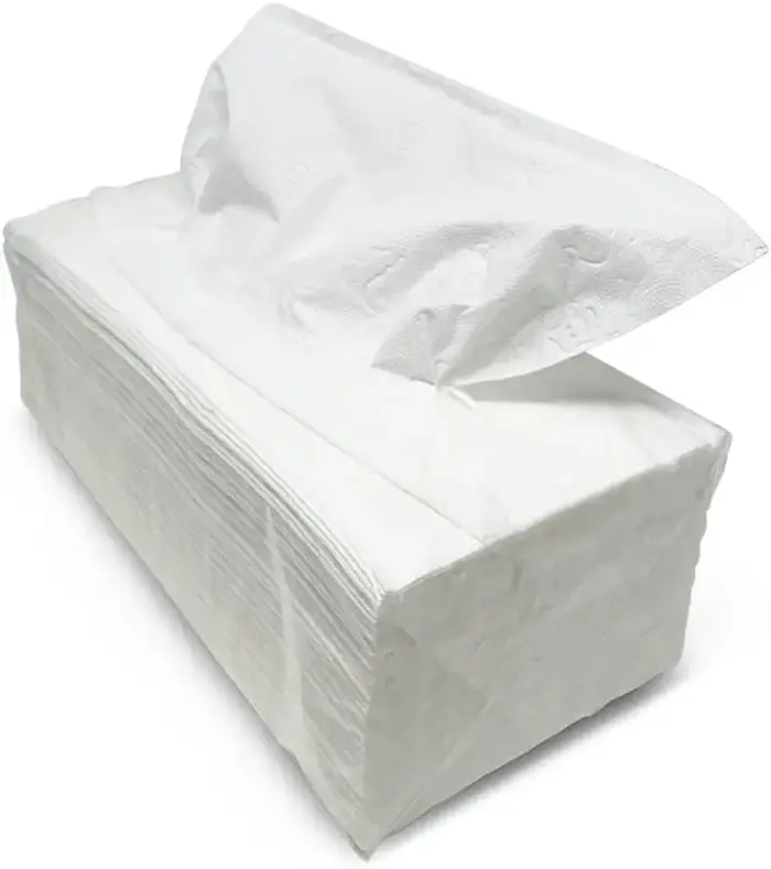Serviettes en papier sec en tissu Zigzag | Double couche laminée | Pack de 3000 pièces