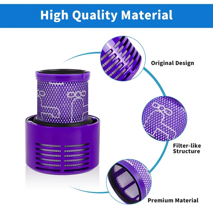Filtre HEPA pour aspirateur sans fil Dyson V10 SV12